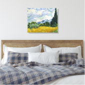 ヴァンゴッホ小麦畑絵画サイプレス キャンバスプリント (インサイチュ (寝室))