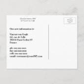 ヴァンゴッホ教会のオーヴェースでの住所の変更 案内ポストカード (裏面)