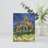 ヴァンゴッホ教会のオーヴェースでの住所の変更 案内ポストカード (スタンド正面)