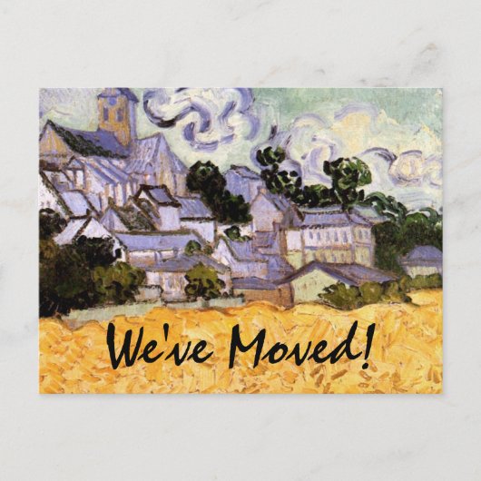 ヴァンゴッホ教会のオーヴェースでの住所の変更 案内ポストカード (正面)