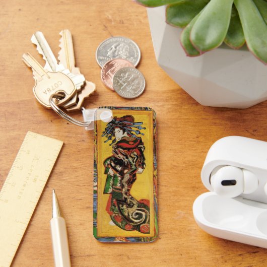 ヴァンゴッホ日本のカーサンオイランヴィンテージポートレート キーホルダー (デスク)