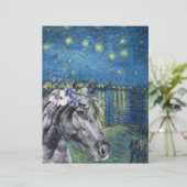 ヴァンゴッホ星空の夜と黒馬のスクラップブック (スタンド正面)