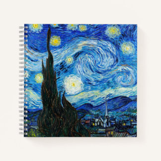 ヴァンゴッホ星空の夜の印象派アートノート ノートブック