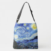 ヴァンゴッホ星空の夜の印象派トートバッグ クロスボディバッグ (裏面)