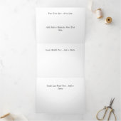 ヴァンゴッホ星空の夜テンプレート 三つ折りクリスマスカード (内部)