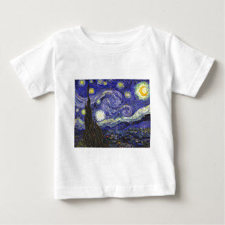 ヴァンゴッホ星空の夜 ベビーTシャツ