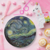 ヴァンゴッホ星空の夜 ペーパープレート (パーティー)