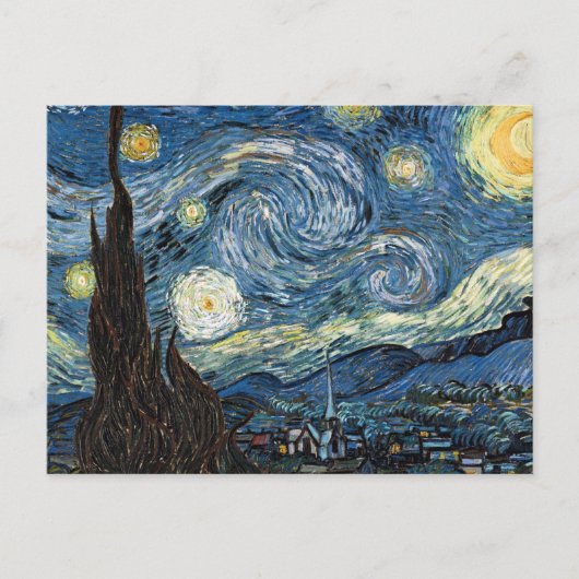 ヴァンゴッホ星空の夜 ポストカード (正面)