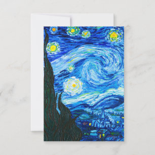 ヴァンゴッホ星空の夜 出欠カード