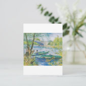 ヴァンゴッホ漁師とポンデクリシーのボート ポストカード (スタンド正面)