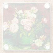 ヴァンゴッホ牡丹とバラ ガラスコースター (裏面)