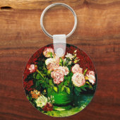 ヴァンゴッホ牡丹とバラ キーホルダー (正面)