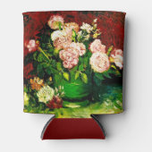 ヴァンゴッホ牡丹とバラ 缶クーラー (正面)