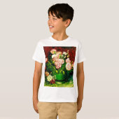 ヴァンゴッホ牡丹とバラ Tシャツ (正面フル)