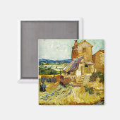 ヴァンゴッホ老朽化した工場 マグネット (正面/裏面)