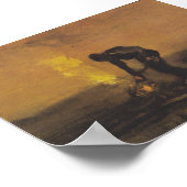 ヴァンゴッホ農家絵を描ズプリントポスター ポスター (角)