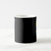 ヴァンゴッホ風 - 星空の夜の人狼 コーヒーマグカップ (中央)
