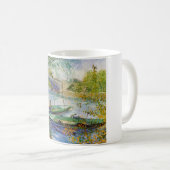ヴァンゴッホ魚釣りの春、ポンデクリシー コーヒーマグカップ (正面右)