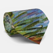 ヴァンゴッホ魚釣りの春、ポンデクリシー ネクタイ (ロール)
