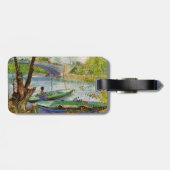 ヴァンゴッホ魚釣りの春、ポンデクリシー ラゲッジタグ (裏面横)