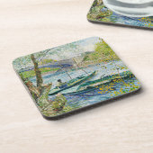 ヴァンゴッホ魚釣りイン春 コースター (左側)