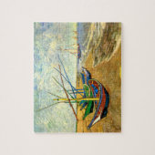 ヴァンゴッホ魚釣りボーツビーチアットサイントマリーズ ジグソーパズル (縦)