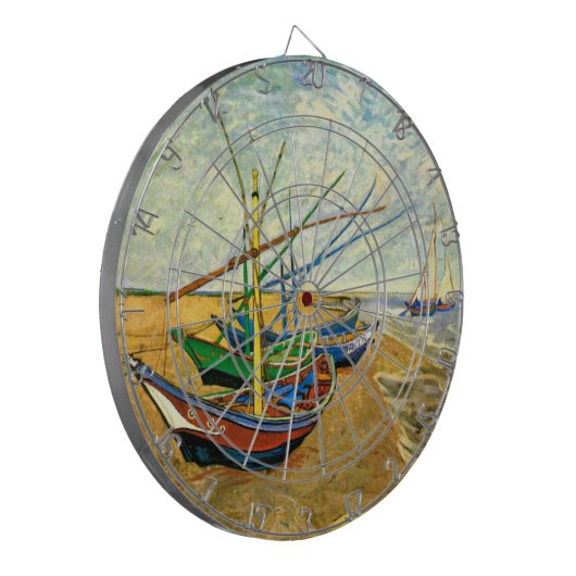 ヴァンゴッホ魚釣りボーツビーチアットサイントマリーズ ダーツボード (正面左)