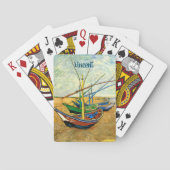 ヴァンゴッホ魚釣りボーツビーチアットサイントマリーズ トランプ (裏面)
