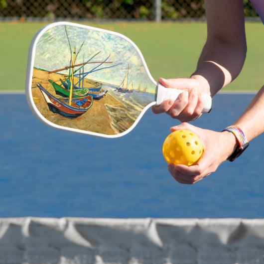 ヴァンゴッホ魚釣りボーツビーチアットサイントマリーズ ピックルボールラケット (インサイチュ)