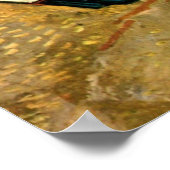 ヴァンゴッホ魚釣りボーツビーチアットサイントマリーズ ポスター (角)