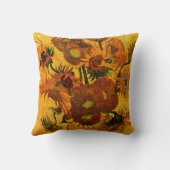 ヴァンゴッホ – ひまわりの花15輪 クッション (裏面)