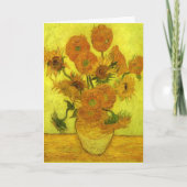 ヴァンゴッホ – ひまわり十四 サンキューカード (正面)