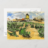 ヴァンゴッホ – アルフォンス・ドーデットの製粉所 ポストカード (正面/裏面)