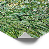 ヴァンゴッホ – オーヴァーの平原1890 ポスター (角)