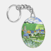 ヴァンゴッホ – オーヴェーズビュー キーホルダー (正面左)