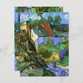 ヴァンゴッホ – オーヴェールの家々, 1890, ポストカード (正面/裏面)