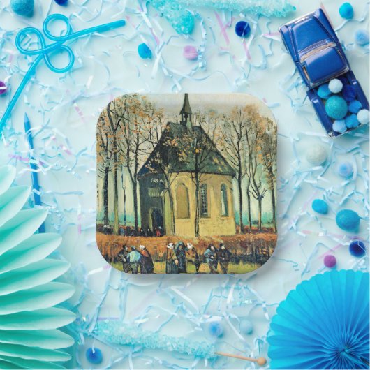 ヴァンゴッホ – コングレガシオン、リフォーム教会 ペーパープレート (パーティー)