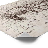 ヴァンゴッホ – ジプシー・アット・サントマリー ポスター (角)