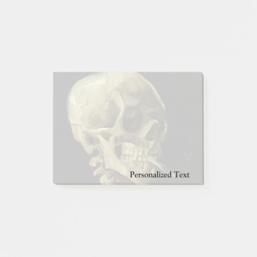 ヴァンゴッホ|スカルとタバコを燃やす| 1886 ポストイット (正面)