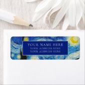 ヴァンゴッホ「スタリーナイト」差出人住所ラベル ラベル (インサイチュ)