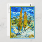 ヴァンゴッホ – セントレミーのポプラ最高傑作 ポストカード (正面/裏面)