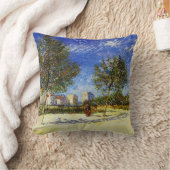 ヴァンゴッホ – パリの郊外 クッション (ブランケット)