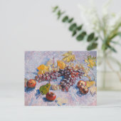 ヴァンゴッホ – ブドウ、レモン、梨、リンゴ ポストカード (スタンド正面)