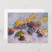 ヴァンゴッホ – ブドウ、レモン、梨、リンゴ ポストカード (正面/裏面)