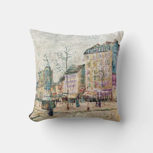 ヴァンゴッホ：ブーレバード・デ・クリシー クッション (正面)