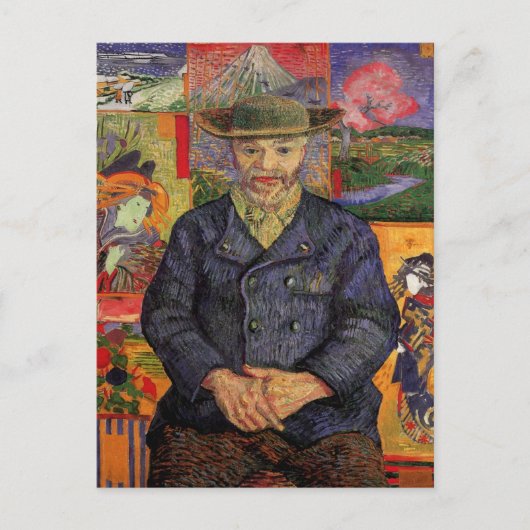 ヴァンゴッホ、ポートレートオブペールタンギー、ヴィンテージアート ポストカード (正面)