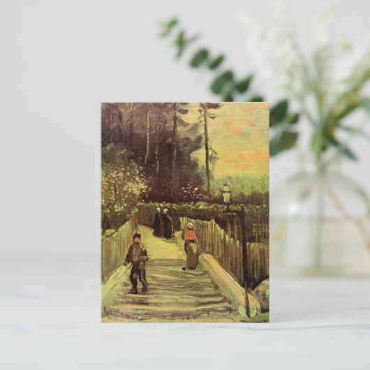 ヴァンゴッホ – モンマルテの坂道 ポストカード (スタンド正面)