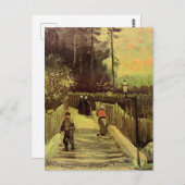 ヴァンゴッホ – モンマルテの坂道 ポストカード (正面/裏面)