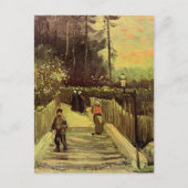 ヴァンゴッホ – モンマルテの坂道 ポストカード (正面)