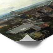 ヴァンゴッホ – モンマルトル近郊からのパリの眺め ポスター (角)